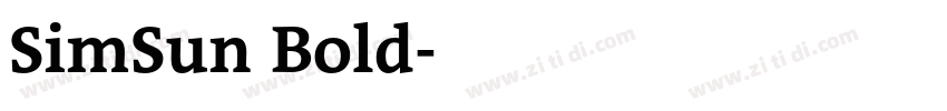 SimSun Bold字体转换